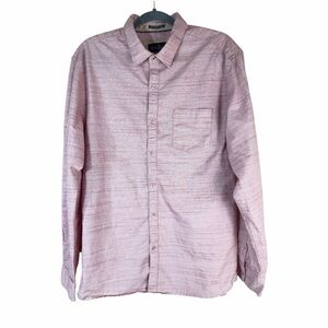 Across the Pond Signature Line Shirt Men’s XL Pink Striped Long Sleeve EUC